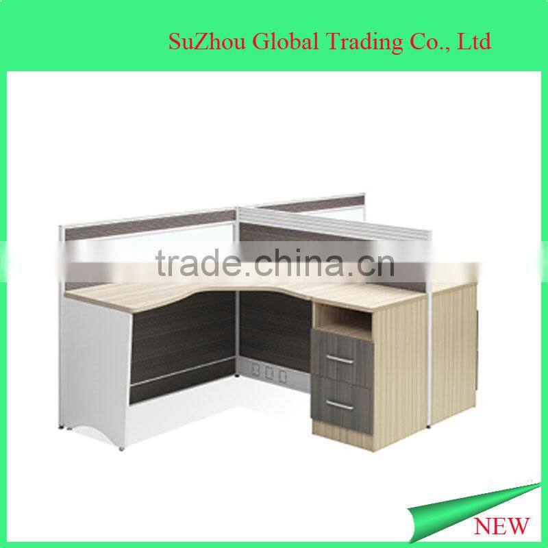 2016 cheap modern design office partition wooden computer desk