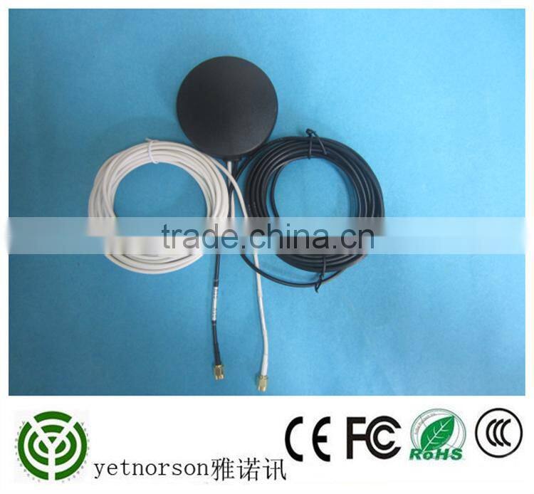 GPS+GSM (850/900/1800/1900/2100MHz) / 3dBi GSM, 28dBi GPS gain GSM/GPS Antenna