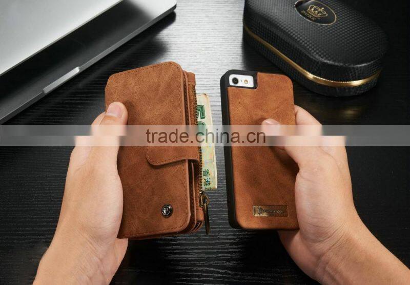 New Arrival Factory Price 2 in 1 Wallet Phone Case For Iphone 5/5s