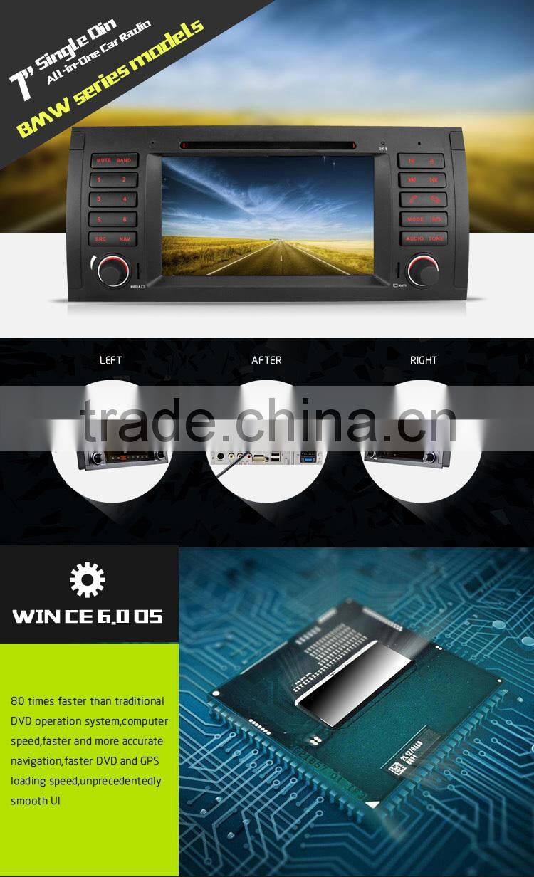 7'' 1Din Car Navigation GPS Car Radio for Bmw E39 With Original UI with all-in-one functions DJ7061