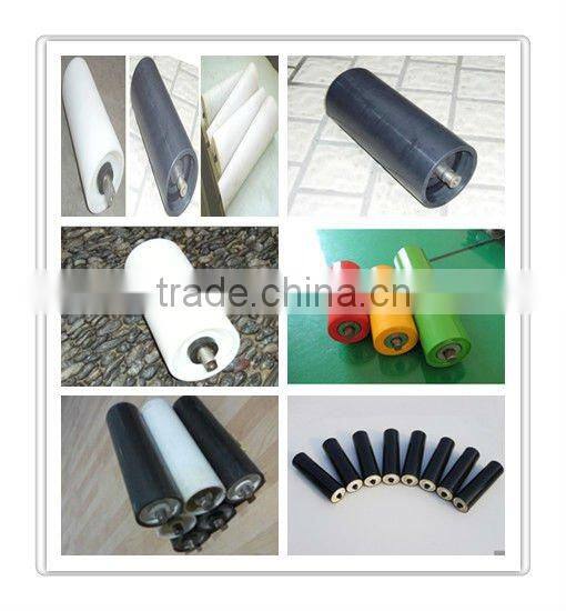 HDPE roller conveyor transition idler