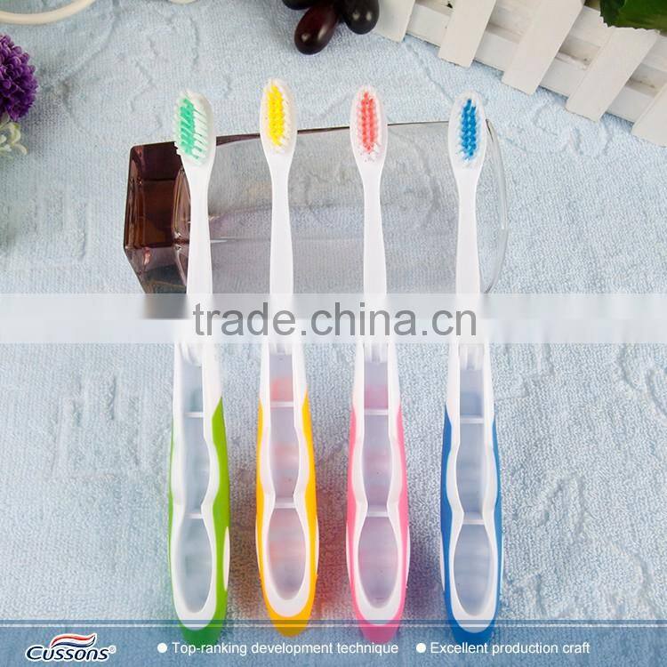 Factory custom made best quality medium soft hard bristle folding toothbrush