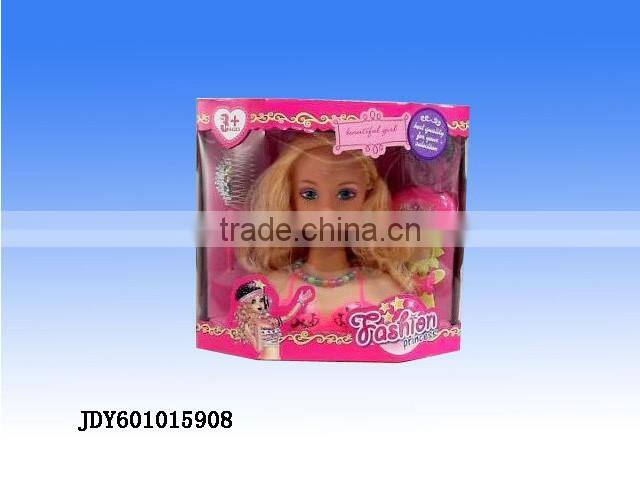 plastic cheap beautiful Bust Model girl baby doll for kids play