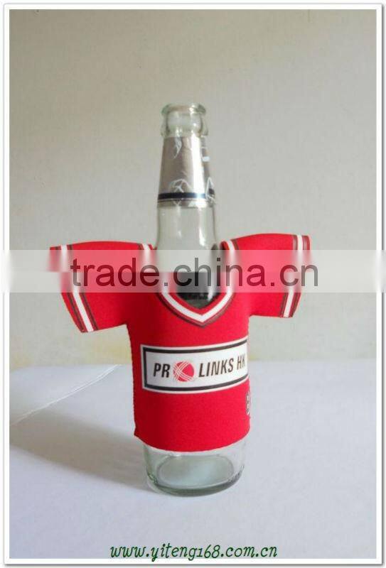 2013 new design cloth pattern neoprene drink bottle cover