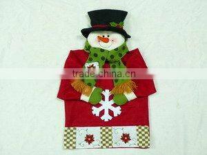 Christmas santa/snowman chair cover, chair back cover, home decoration