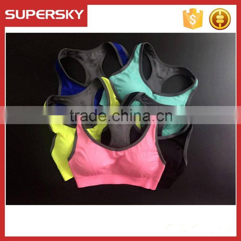 K-92 Sexy Womens Push Up Padded Sports Bra Running Aerobics Gym Dance Yoga Vest