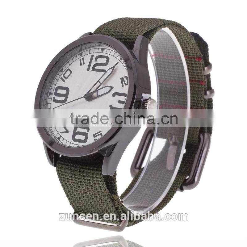 2016 Military Watch Men Quartz Analog Clock Nylon Leather Canvas Strap Clock Sports Watches Army Relogios Masculino