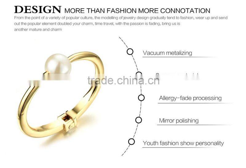 Opal Pearl Bangle Europe 18 K Gold Exaggerated Version Of Ms Wide Bracelet