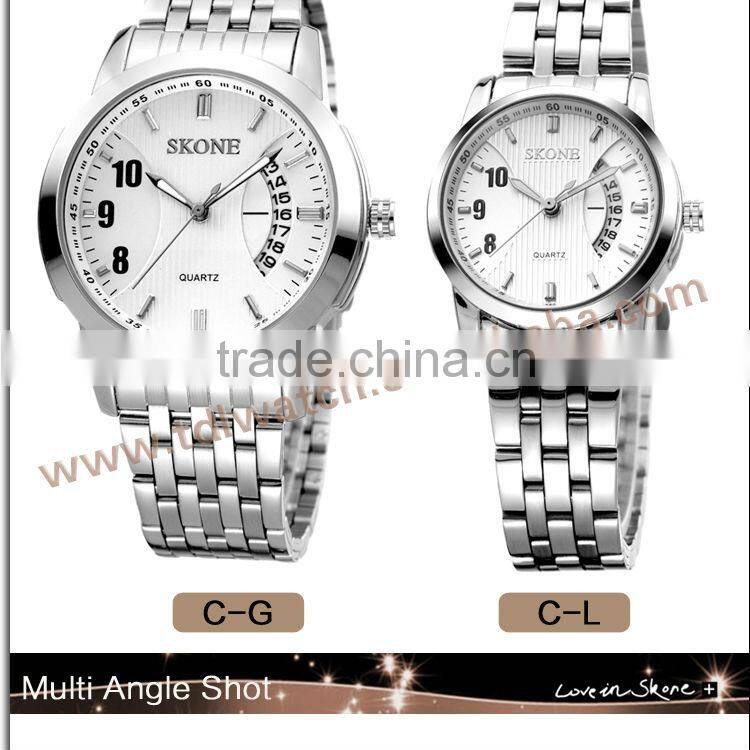 SKONE 7213 stainless steel band best selling brand watch