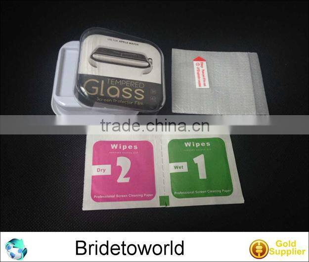 Factory custom waterproof mobile phone tempered glass screen guard for apple watch screen protector