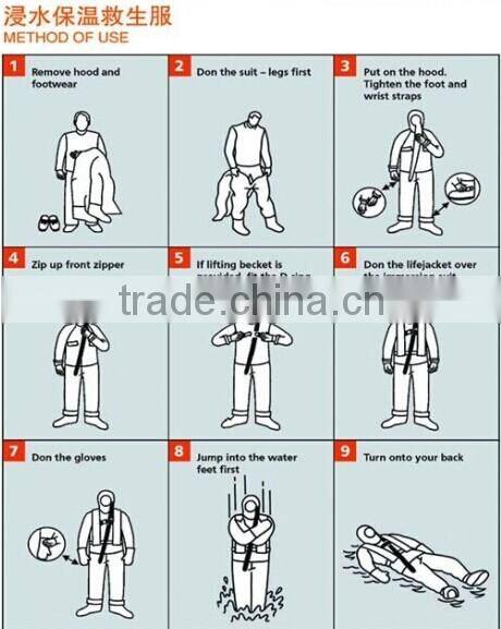 Thermal insulated life saving immersion suit