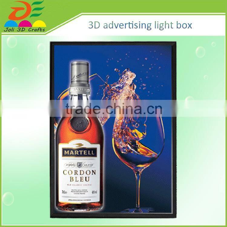 Dongguan supplier 3d stereoscopic effect poster outdoor light box