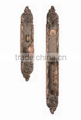 External Pull handle Main Door Lock Entry Set American Profile Cylinder Lock