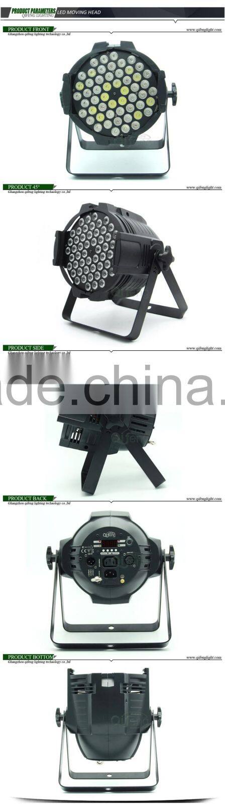 Hot sale 54X3W RGBW LED par 64 led 54 3w par light DMX stage disco dj lights wholesale