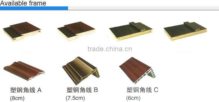 Retailor Price Free Shipping Melamine laminated wood for Home Apartment Bathroom Inetrior Door with Glass