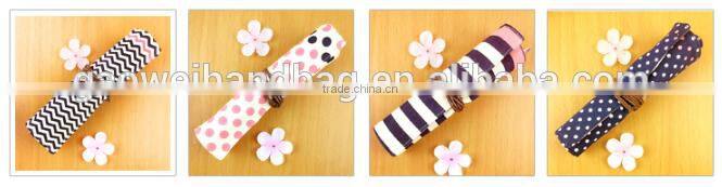 Chinese made pencil bag rolling fold up gift pencil bag;canvas Folding gift pencil bag school pencil case pen bag