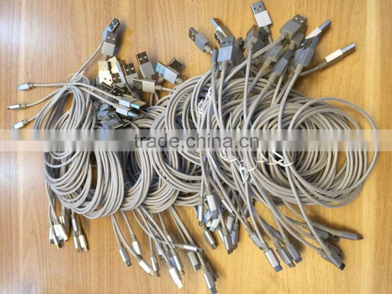 1.8m rose golden micro usb cable for Android mobile