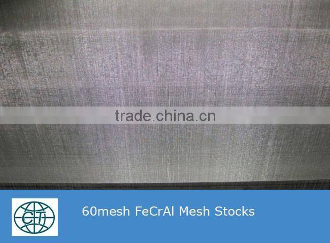 Hot sales Low Price FeCrAl heating resistance alloy woven wire mesh