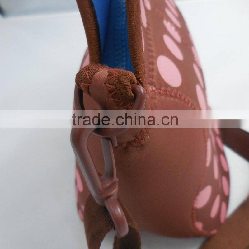 hot-sale eco-friendly neoprene material waterproofed picnic lunch cooler tote bag with lanyard/strap/handle