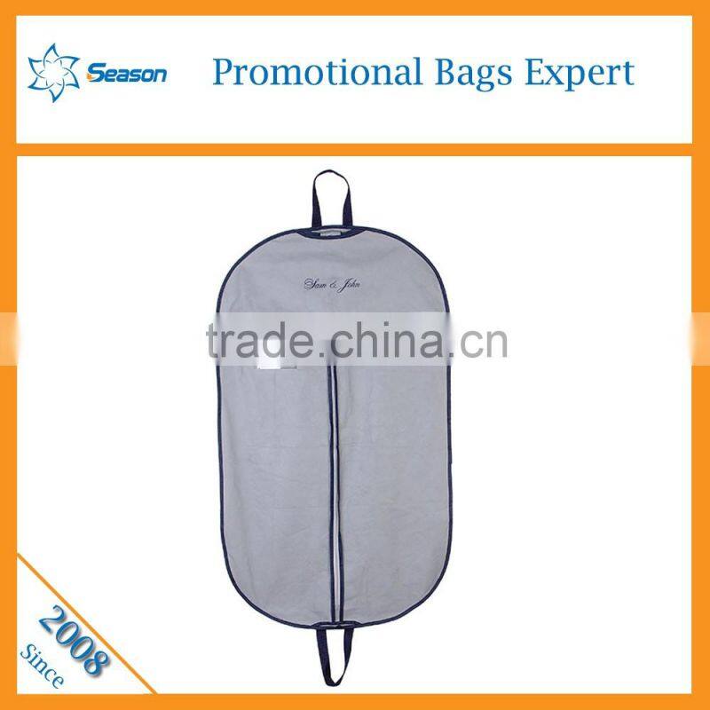 Professional custom logo travel zip lock garment bag