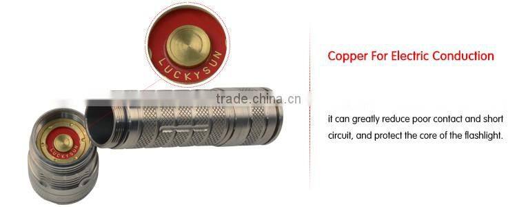 High Demand XML2 3A LED Titanium Alloy Flash light 1100 lumens torchlight with Utility Model Patent