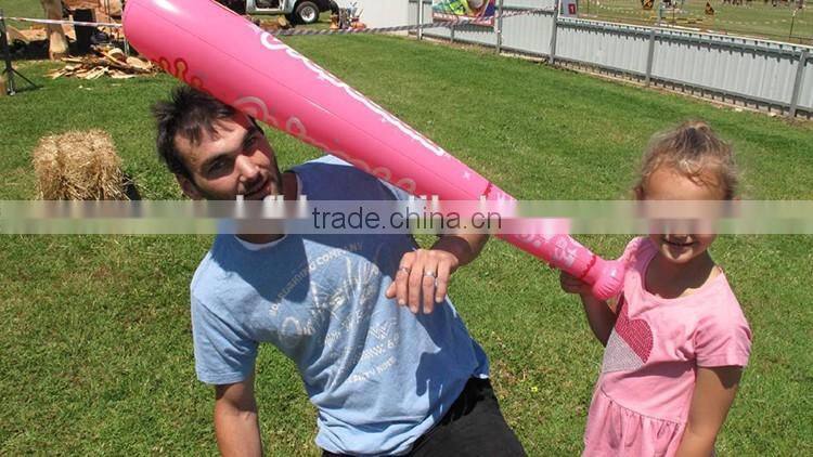 kids inflatable toy Pink pvc inflatable baseball bat for advertising
