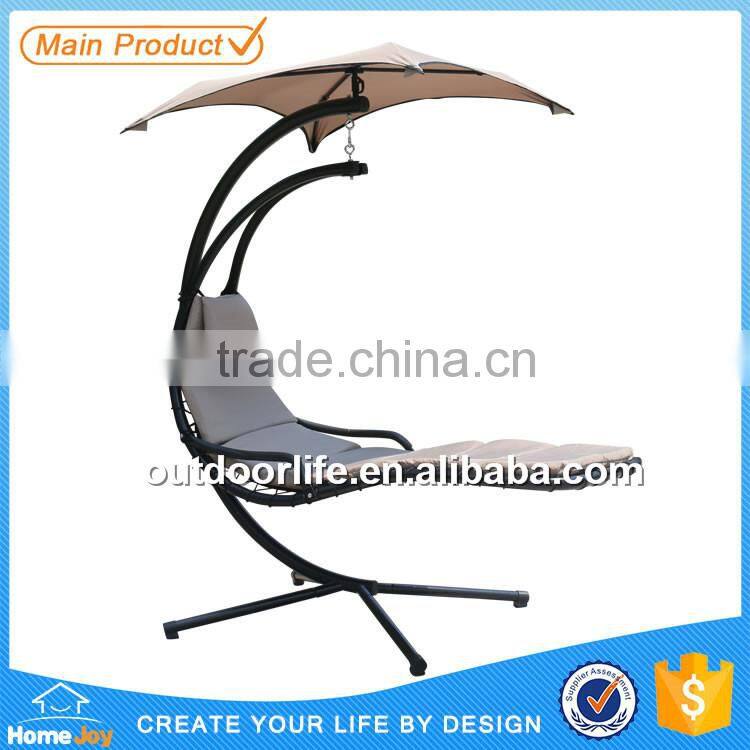 Hot Sale Steel Metal Garden Hammock Swing Chair With Canopy