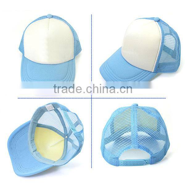 Sublimation Black White Foam Mesh Trucker Cap