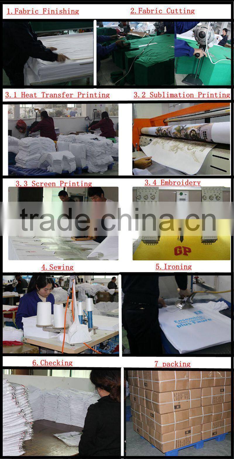 100% Polyester China cheap custom t shirt manufacturing