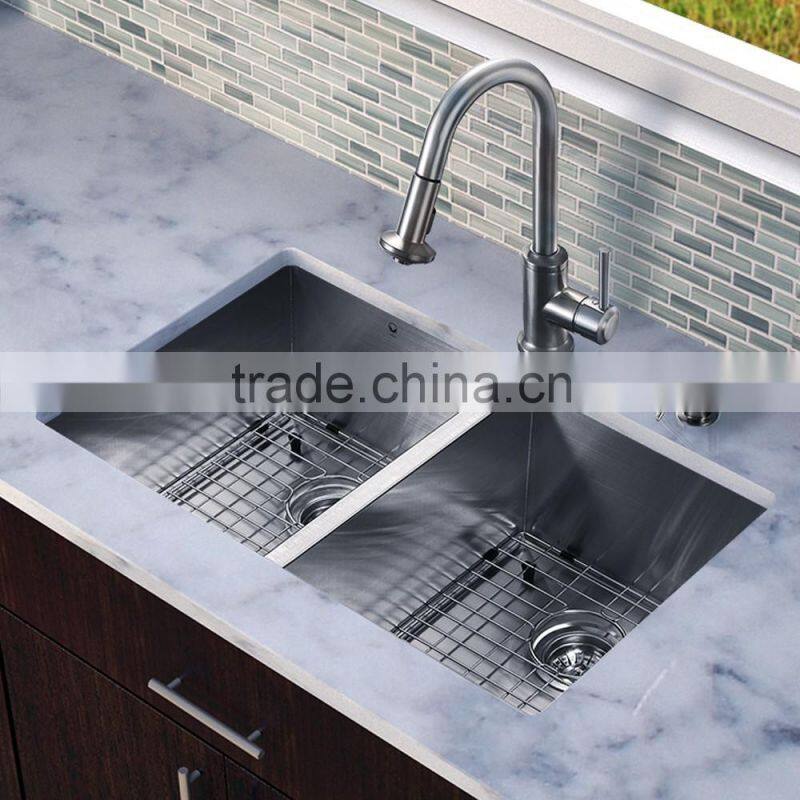 Undermount Handmade Single Bowl Stainless Steel Kitchen Sink Made in China
