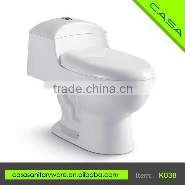 K038 Best Selling white water saving siphonic one piece cheap bathroom sanitary toilet
