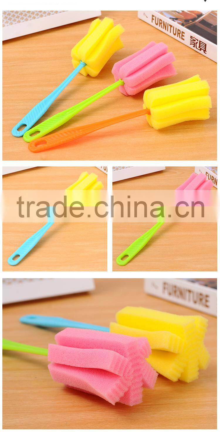 Sponge cup cleaning brush