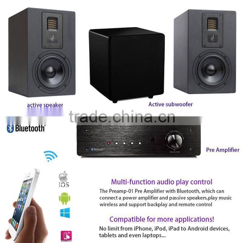 2 -Channel Digital Preamplifiers, Stereo Preamplifiers with CRC Integrated Toslink Optical, stereo RCA, 3.5mm audio