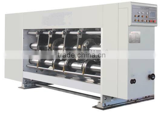 Automatic corrugated cardboard carton box packing printing making machine