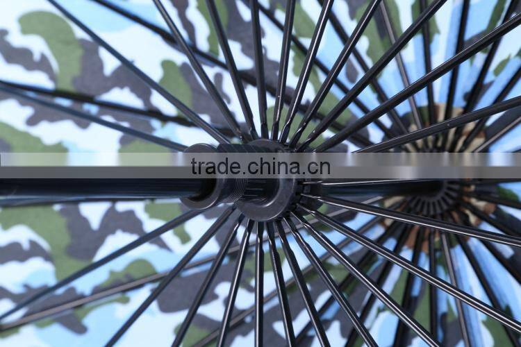 China Supplier 24K Best Windproof Solid PG Fabric Umbrella For Wind