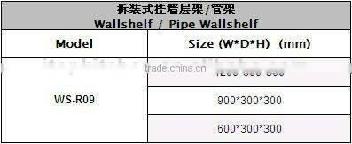 stainless steel AISI201 Wallshelf