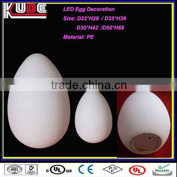 LED Decoration illuminated egg shapes decor,2013 christmas decoration