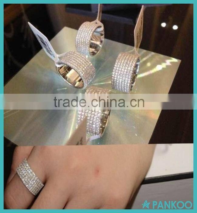925 Sterling Silver Mircro Pave Setting China AAA CZ Ring, Finger Ring Designs Women Wholesale