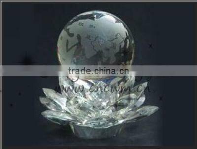 Transparent Large Decorative Crystal Balls For Feng Shui Decoration