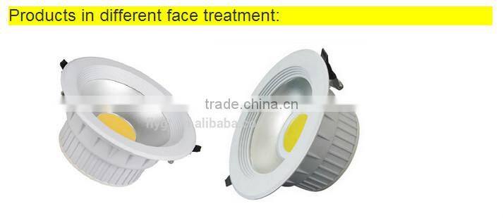 white radiator Alluminum Alloy LED 8W - 30W COB Downlight