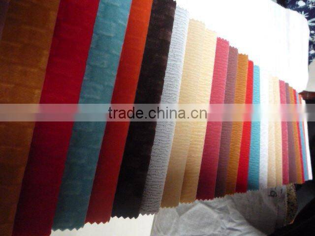Microfiber Flock Sofa Fabric / Car Seat