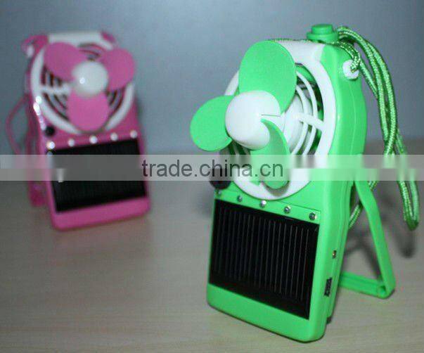 2012 hottest led light solar camping fans with moble charger function