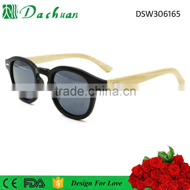 Dachuan 2016 fashion bamboo polarized sun glasses eyewear China wholesale bamboo wooden sunglasses