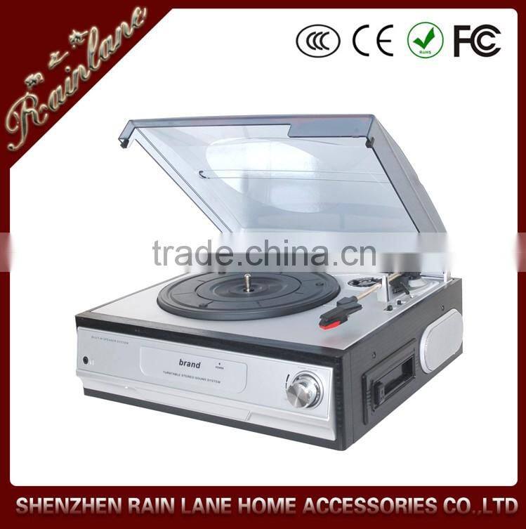 Rain Lane High End Variable Speed Turntable LP Cassette Turntable Player