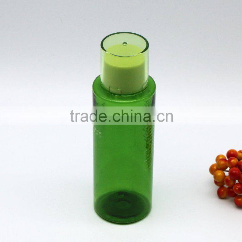 100ml green color plastic spray bottle with screw cap