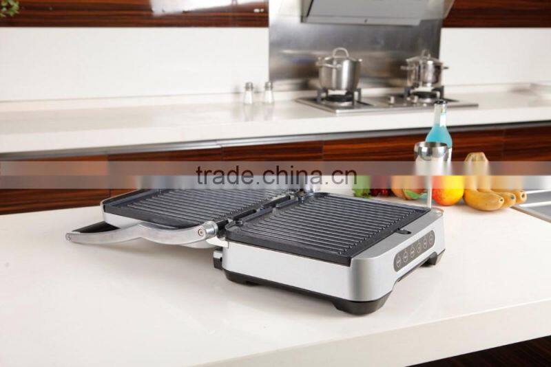 Non-stick Electric Stainless Steel Panini Press Sandwich Maker