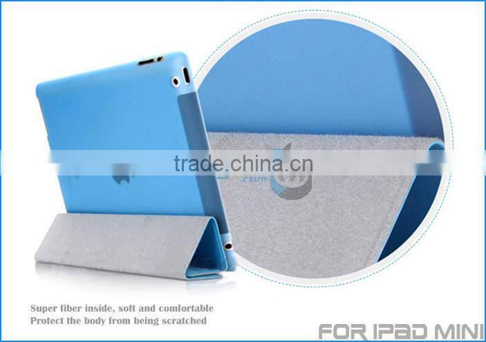 360 Degree Rotate Fashionable Folio Stand Smart Case Cover for iPad mini 2 3 4 Case (With Wake Sleep Function)