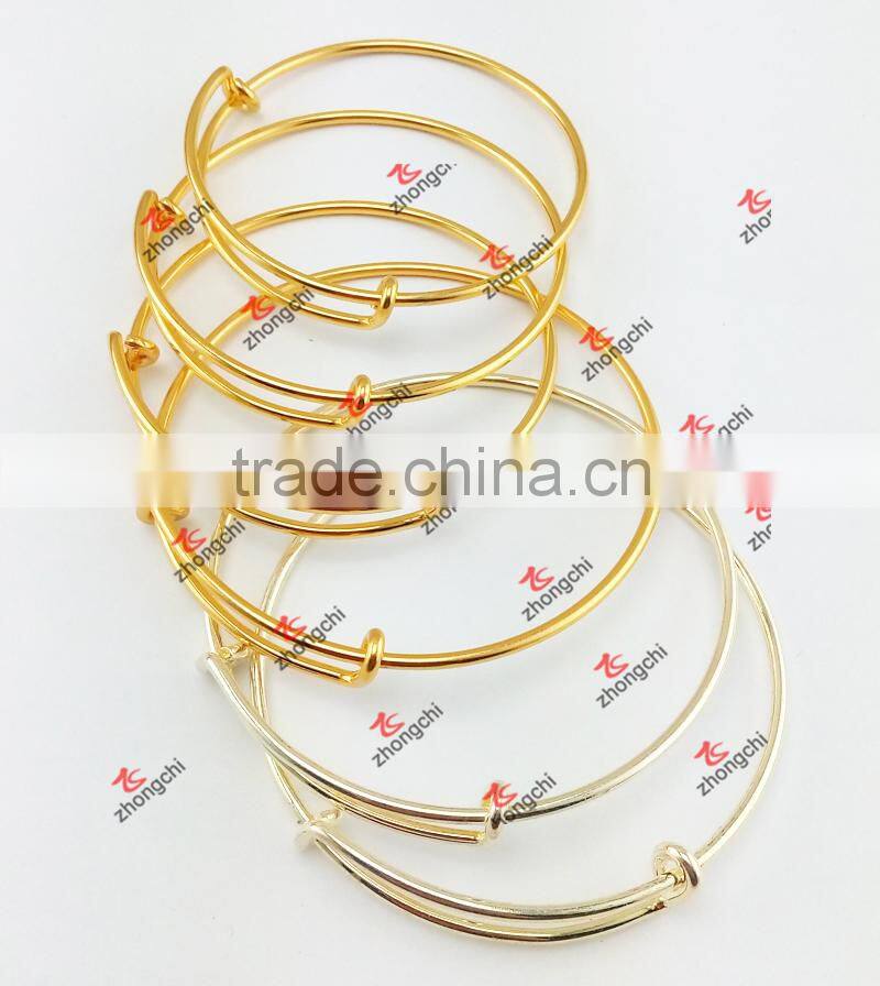 Gold Charms Brass Bracelet Bangles Jewelry