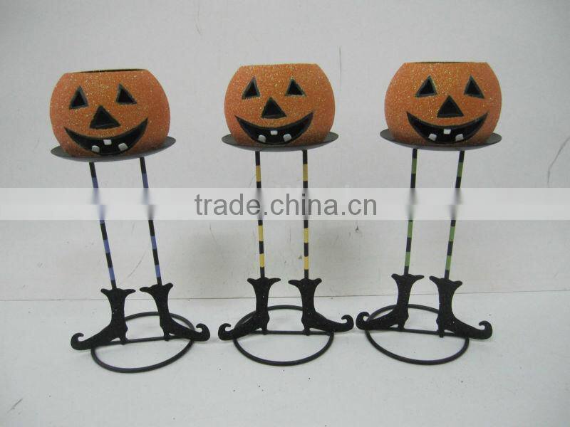 Halloween metal rocking spider decoration