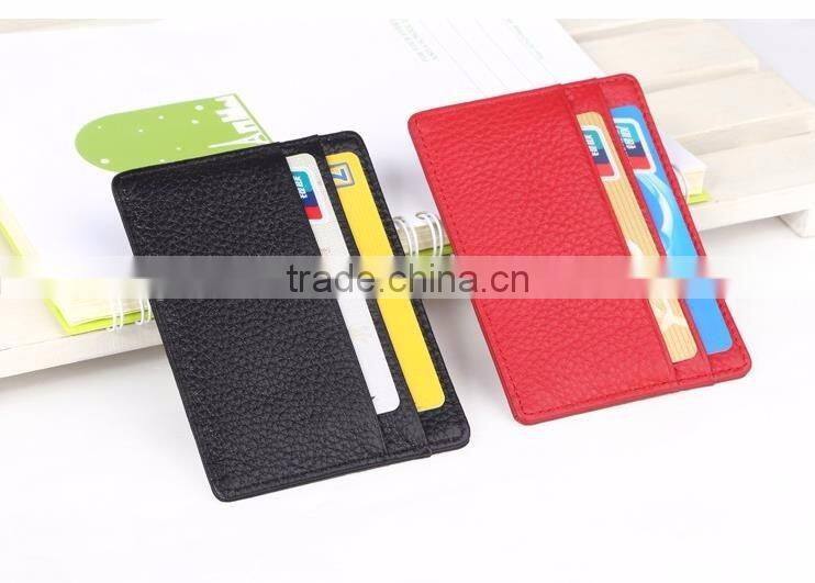 leather id card holder with custom box
